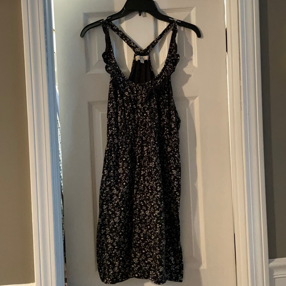 Black and white floral sundress XL